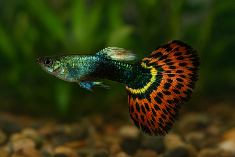 Jade Head Delta Guppy Male