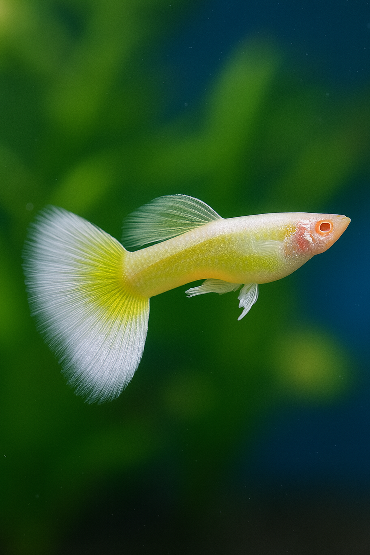 Platinum Guppy Male