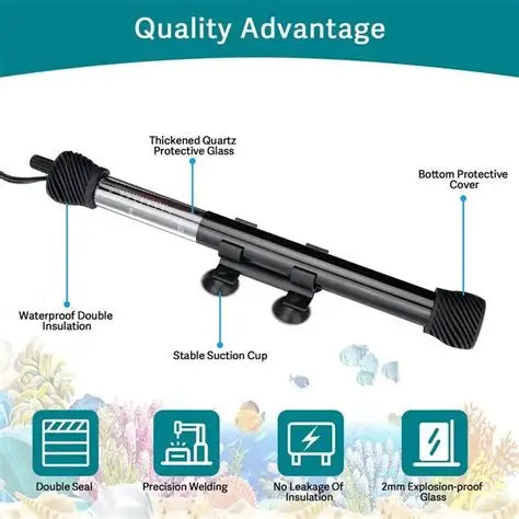 Hygger Aquarium Heater, HG998 - HG998-200W (for 65 Gallon)